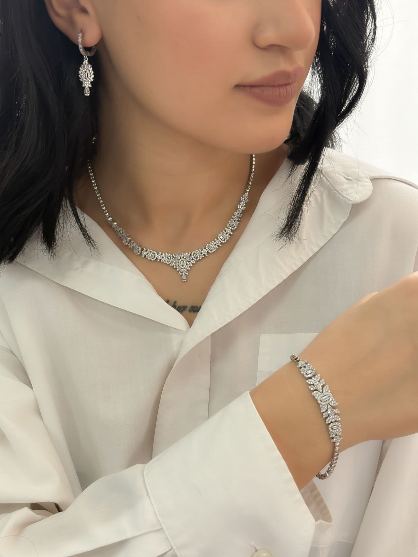 سرویس جواهری نقره