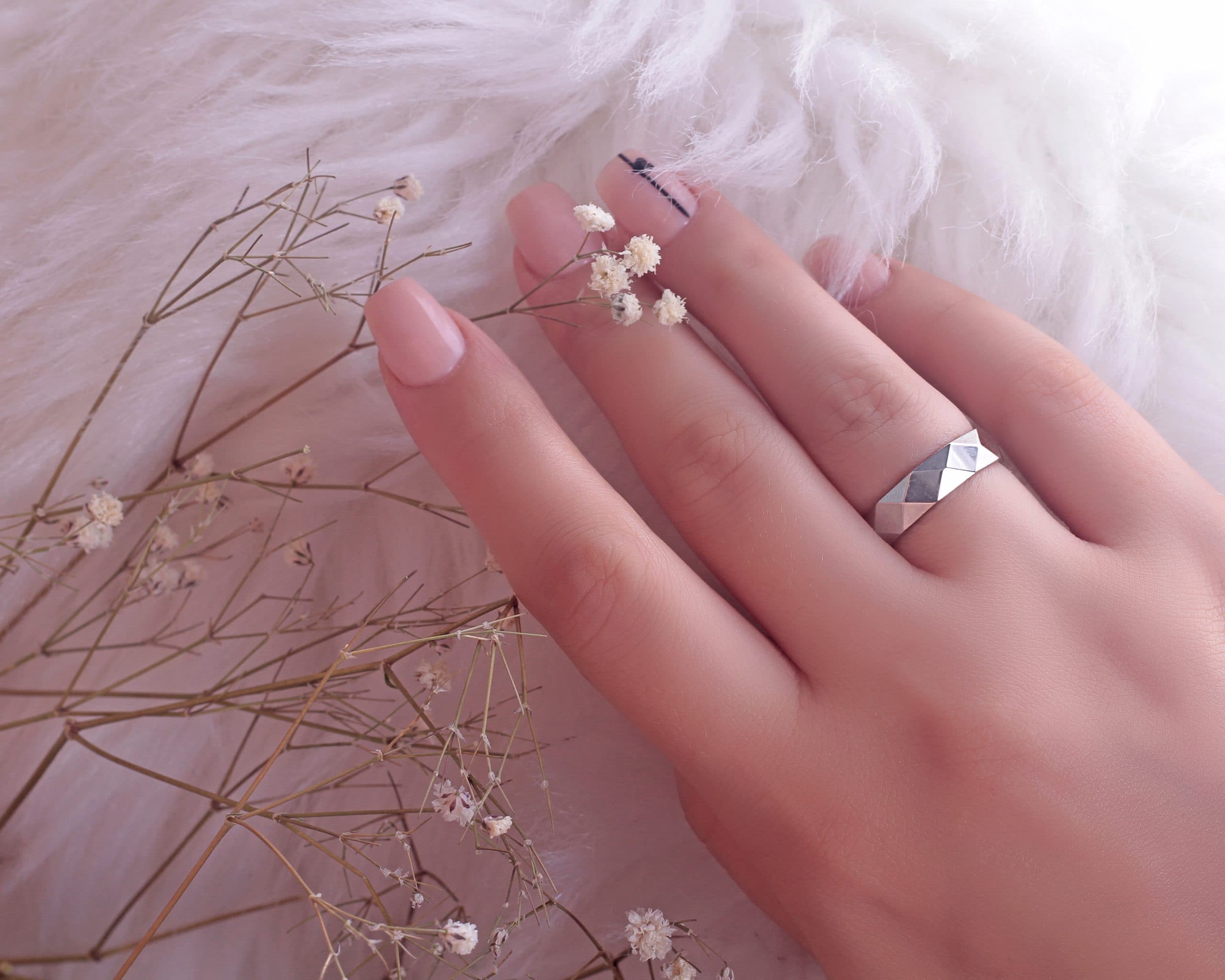 حلقه رینگ تراش نقره