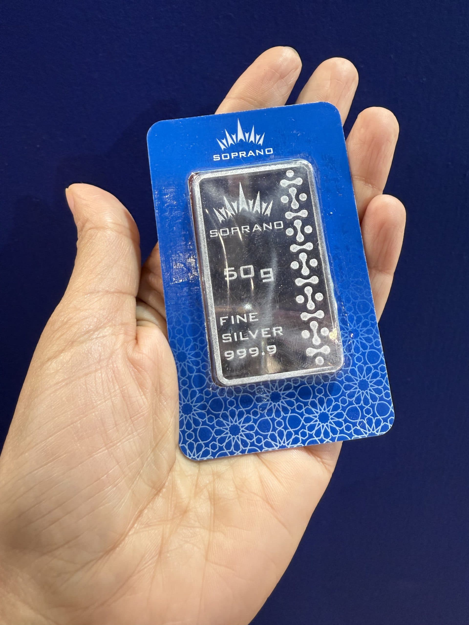 شمش نقره 50 گرمی عیار 999.9 - تصویر 2