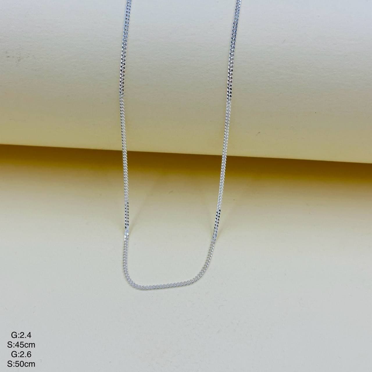 زنجیر کارتیه نقره مردانه