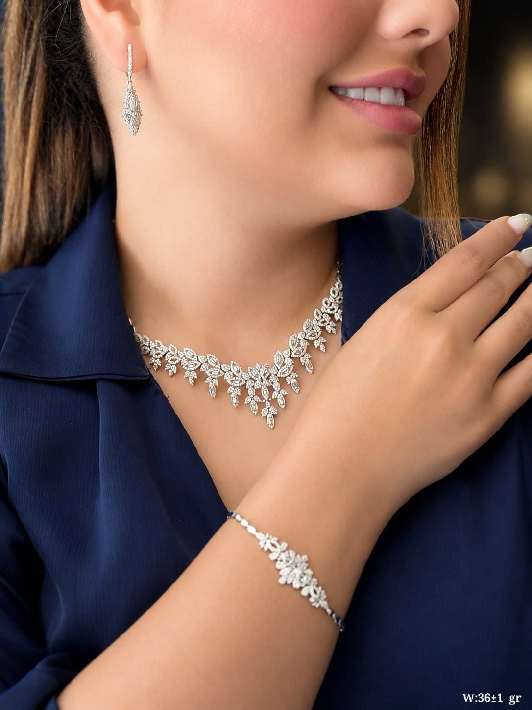 سرویس جواهری نقره